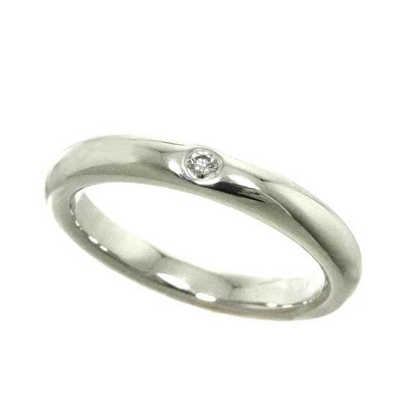 TIFFANY Silver Diamond Ring - Picture 4 of 8